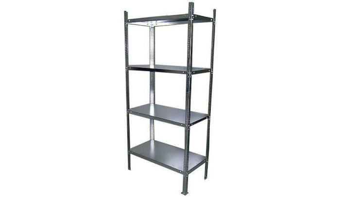 New bolted shelving system, 381 x 915 mm with 4 shelves